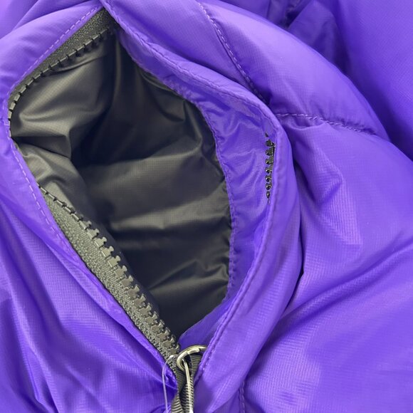 The North Face Nuptse Short Women’s Jacket 2XL Peak Purple Down Puffer Hoodless - Picture 7 of 8